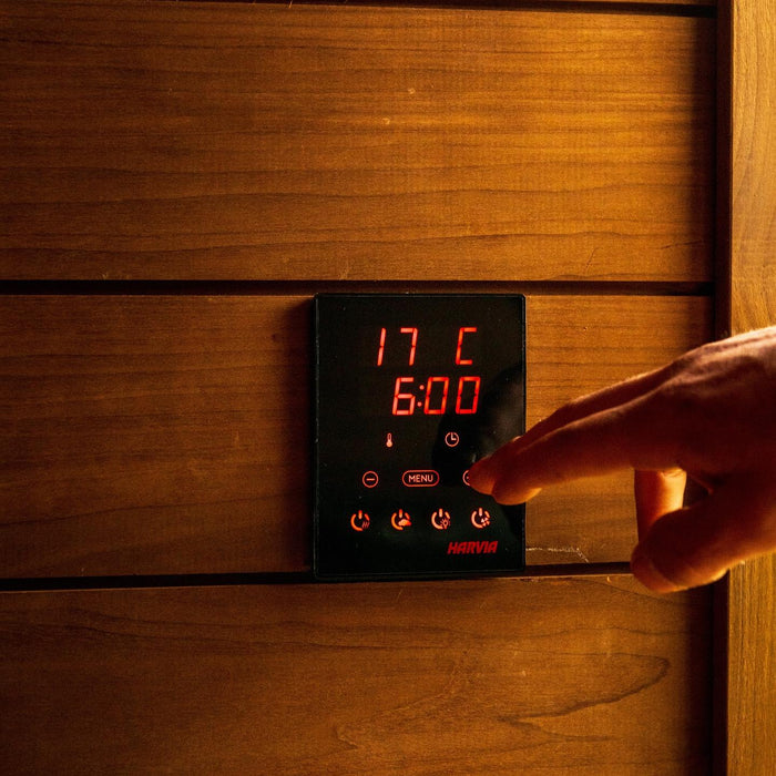Harvia Xenio KIP Digital Sauna Heater Control w/ WiFi and Power Unit and Temp/Humidity Sensor Kit | CX170-U1-15-XW / CX170-U3-15-XW