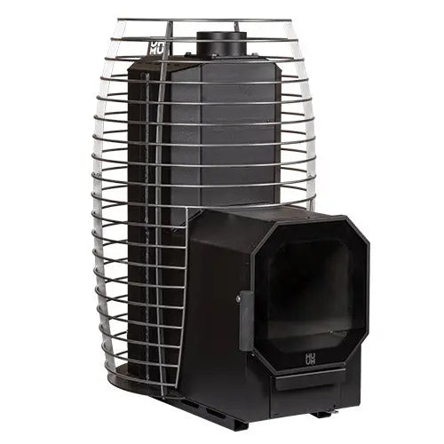 HUUM HIVE Flow LS Wood-Burning Sauna Stove With Firebox Extension, 9.8kW HUUM