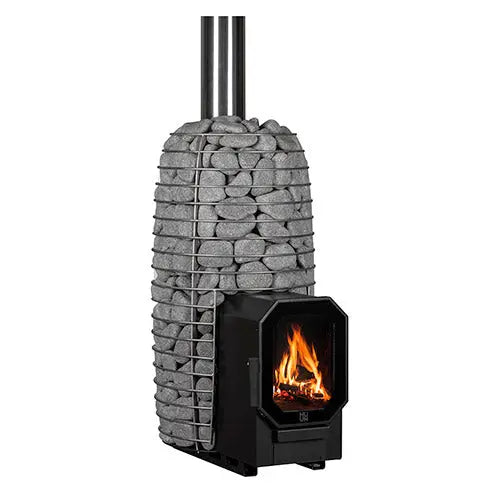 HUUM HIVE Wood-Burning Sauna Stove Package With Firebox Extension, 8.5kW HUUM