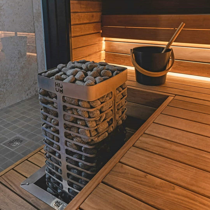 HUUM STEEL 240V Electric Heater Package w/ UKU Wifi Controller and Stones