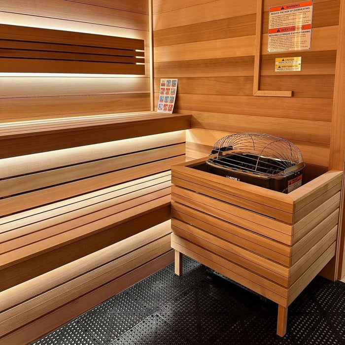 Harvia Club 240V/208V Electric Sauna Heater Package w/ Digital Controller and Wifi and Stones