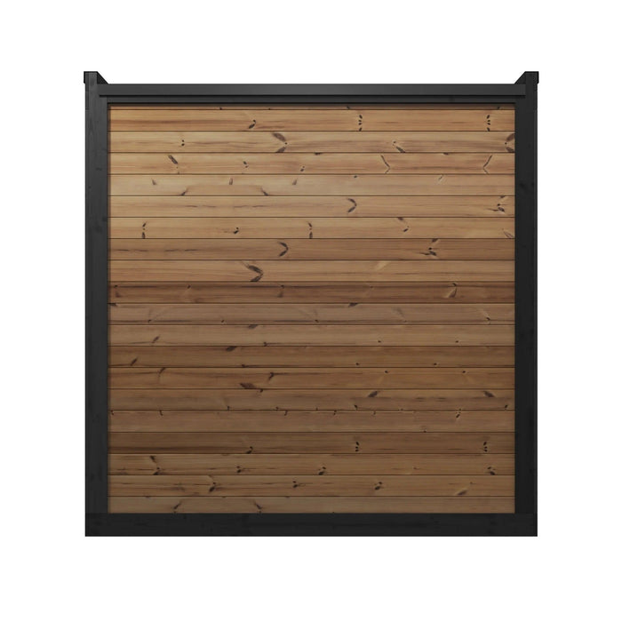 SaunaLife 6 Person Glass Corner Outdoor Traditional Sauna | Model GL6