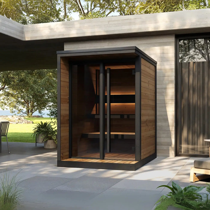 SaunaLife 4 Person Outdoor Traditional Sauna | Model GL4