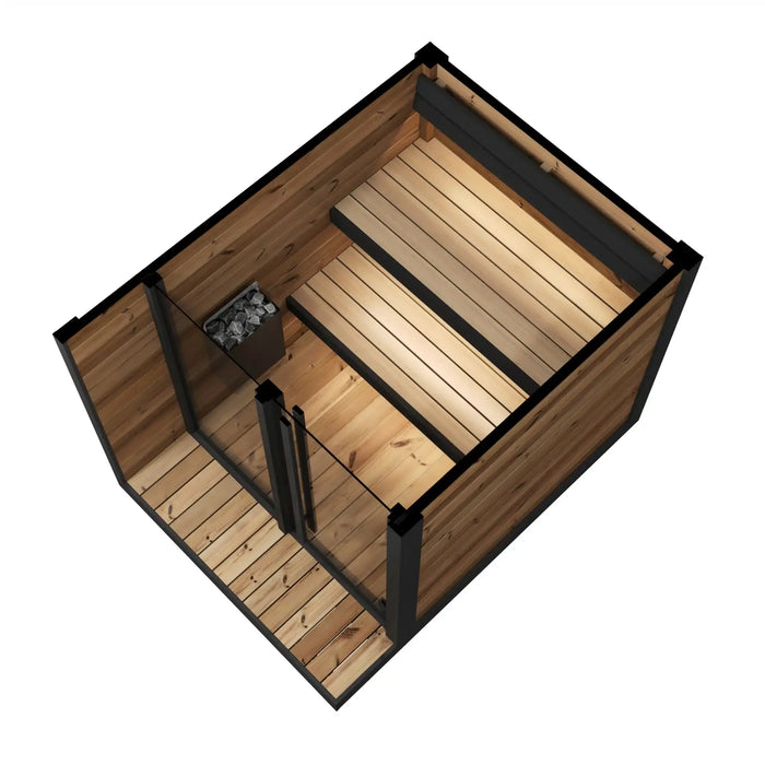 SaunaLife 4 Person Outdoor Traditional Sauna | Model GL4