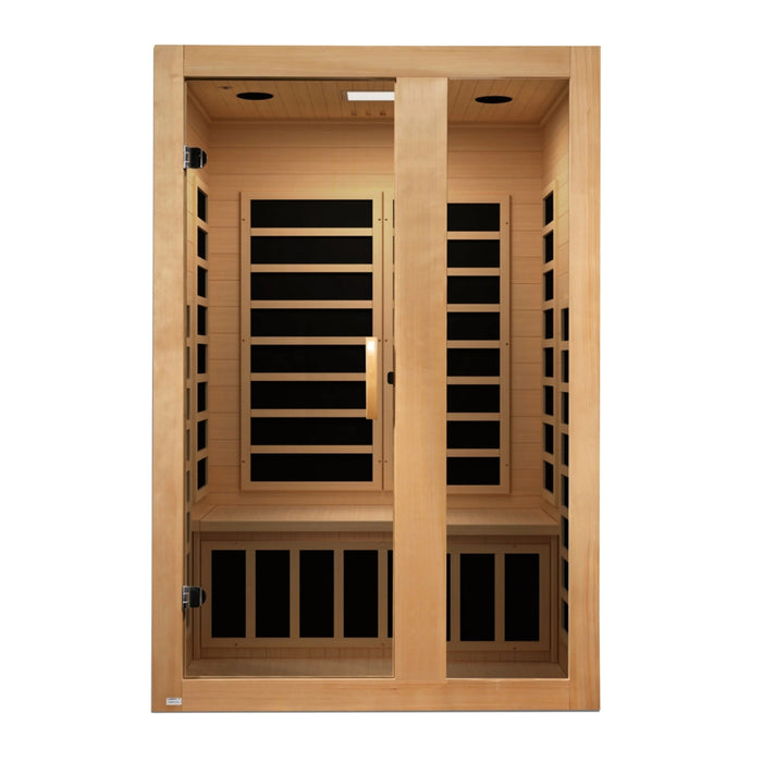 Dynamic Serena 2-person Low EMF FAR Indoor Infrared Sauna + Red Light Therapy | DYN-6229-01