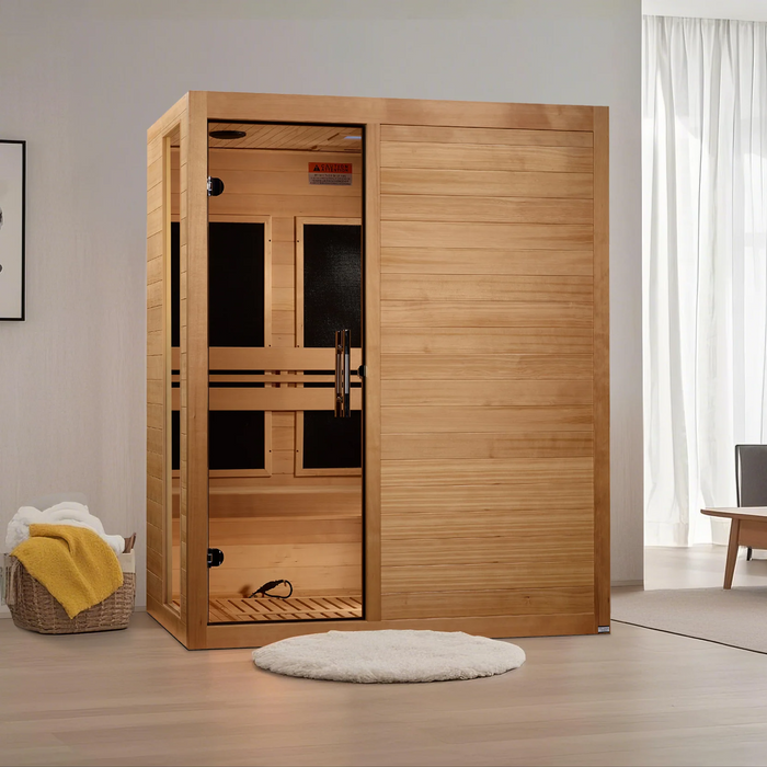 Dynamic Toscana 3-person Low EMF FAR Indoor Infrared Sauna + Red Light Therapy | DYN-6315-05
