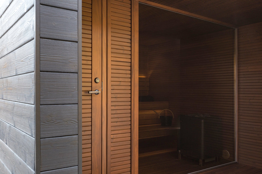 Auroom Natura 5-Person Outdoor Traditional Sauna with Changeroom