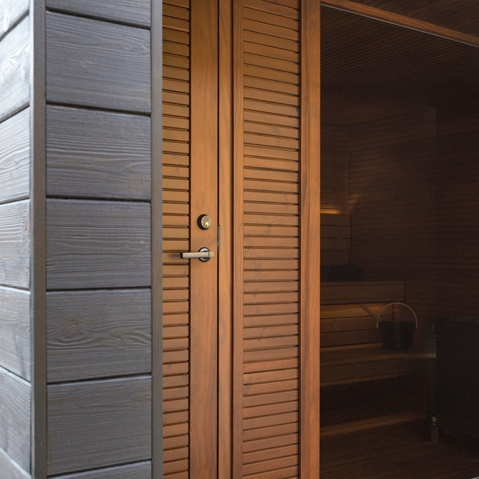 Auroom Natura 5-Person Outdoor Traditional Sauna with Changeroom