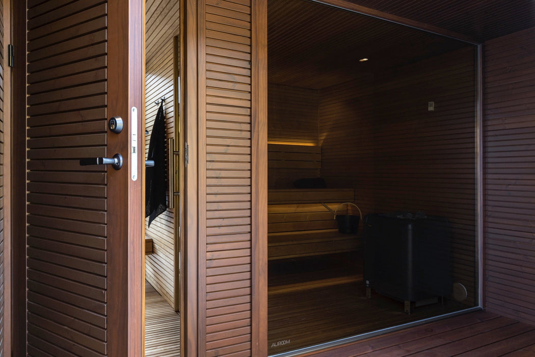 Auroom Natura 5-Person Outdoor Traditional Sauna with Changeroom