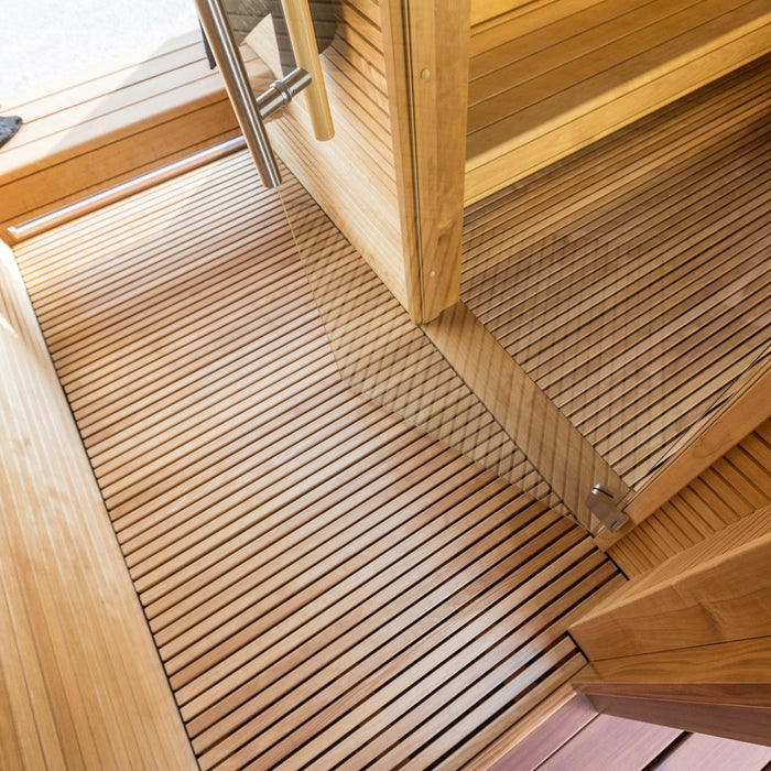 Auroom Natura 5-Person Outdoor Traditional Sauna with Changeroom