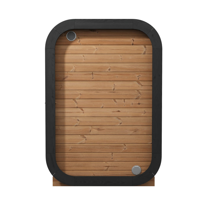 SaunaLife 2 Person 4.2' Long Outdoor Traditional Cube Sauna | Model CL3G