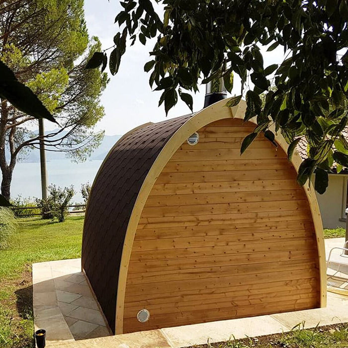 SaunaLife 4-Person Outdoor Traditional Pod Sauna | Model G3