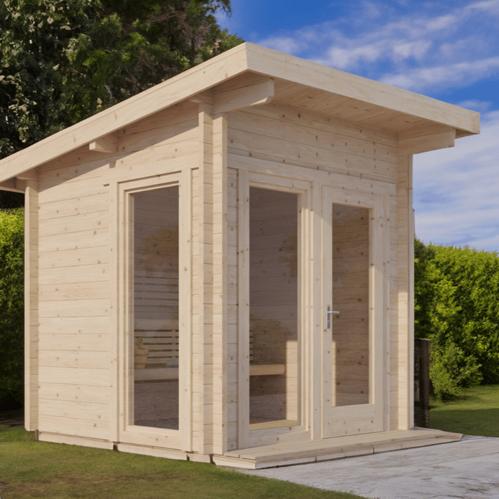 SaunaLife 6-Person Outdoor Traditional Cabin Sauna | Model G4