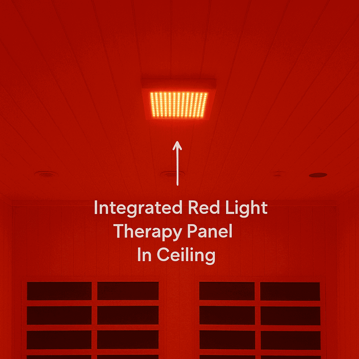 Golden Designs 6-Person Full Spectrum Near Zero EMF Indoor Infrared Sauna + Red Light Therapy | GDI-8260-01
